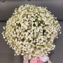 5 белых гипсофил в шляпной коробке фото 2